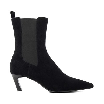 Bottines en daim à bout pointu et talon incliné - ORIE DUNE LONDON