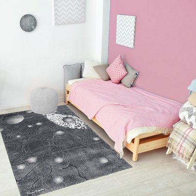 Tapis salon et chambre tissé en acrylique motif simple BREZIK UN AMOUR DE TAPIS