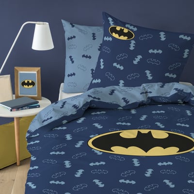 Parure de lit imprimée 100% coton, ICONIC BATMAN