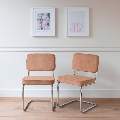 Chaises cantilever Maria en velours, lot de 2, MARIA HAPPY GARDEN