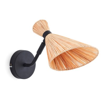 Applique métal acier et raphia, Rozza LA REDOUTE INTERIEURS