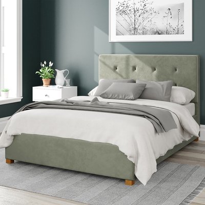 Presley Velvet Storage Ottoman Bed ASPIRE