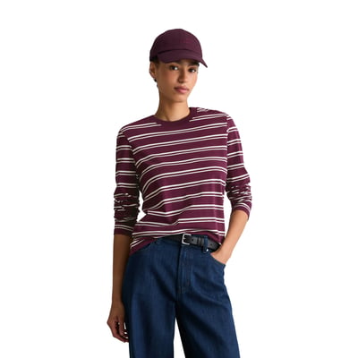 T-shirt à manches longues rayé, coupe classique en coton biologique MARC O’POLO DENIM
