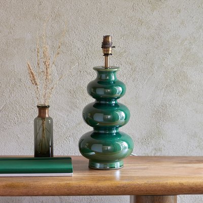 Marlow Table Lamp in Gloss Green Reactive Glaze SO'HOME