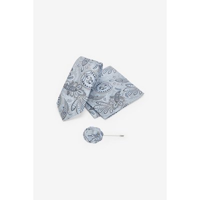 Pochette cravate cachemire et pince à NEXT