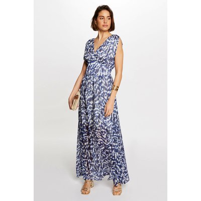 Robe longue cintrée imprimée MORGAN
