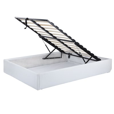 Lit coffre avec sommier relevable en simili sans matelas,MAJESTY MEUBLES COSY