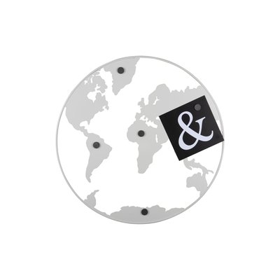 Tableau D'affichage Le fer WORLD MAP PRESENT TIME
