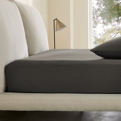 Yafa Organic Cotton Muslin Fitted Sheet AM.PM