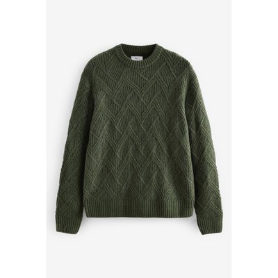 Pull ras du cou décontracté avec de la laine NEXT