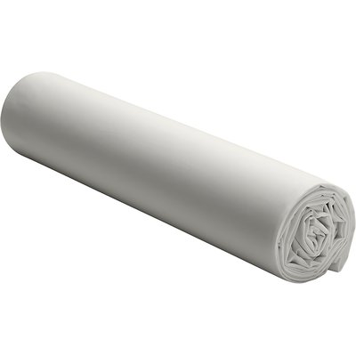 Drap housse percale de coton lavé bonnet 30 cm uni BATON ROUGE