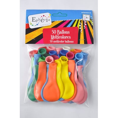 Lot de 50 ballons gonflables multicolores ATMOSPHERA FOR KIDS