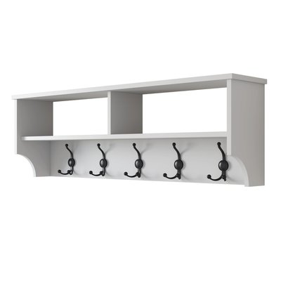 Porte manteau 2 niches et 5 patères L120 cm - BROOKE CALICOSY