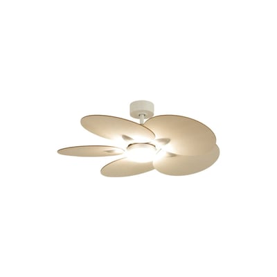 Plafonnier ventilateur en bois de peuplier LOTUS ATELIER LOUPIOTE