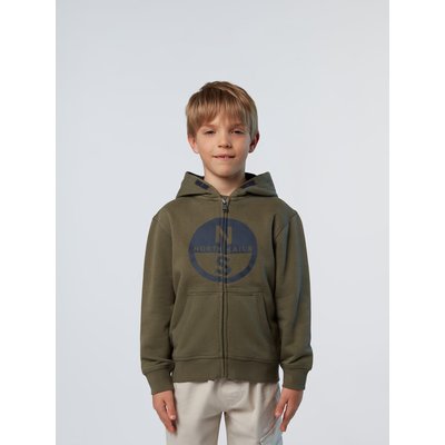 Sweat à capuche zippé avec logo NORTH SAILS