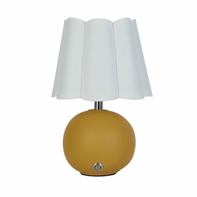 Recharegable Ochre Ceramic Table Lamp SO'HOME