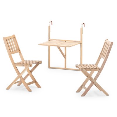 Salon de jardin, 2 chaises, JAVA LIGHT DEFORA HOME