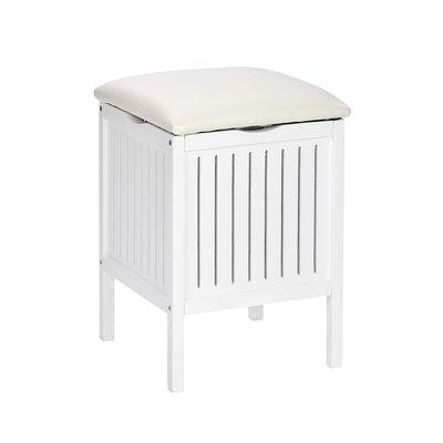 Tabouret de salle de bainen bois avec rangement Olso WENKO
