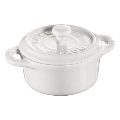 Mini-cocotte Céramique Émaillée Blanc 0,25 L STAUB