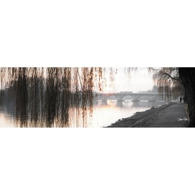 Tableau sur toile les bords du Cher 30x97 cm CEANOTHE