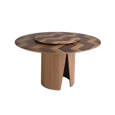 Table à manger ronde noyer ANGEL CERDA