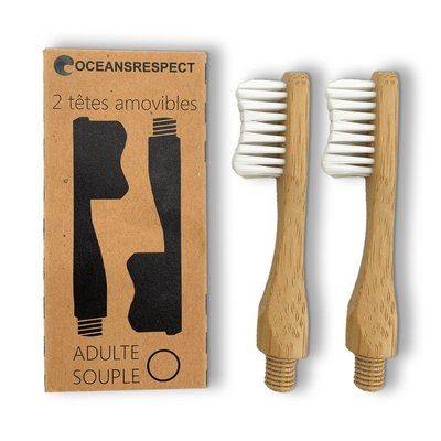 Lot de 2 têtes de brosse à dents rechargeable OCEANSRESPECT