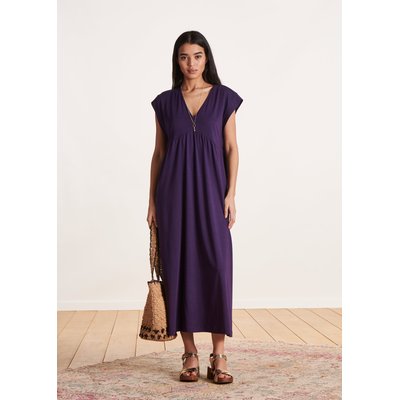 Robe mi-longue col V en lyocell coton LA FEE MARABOUTEE
