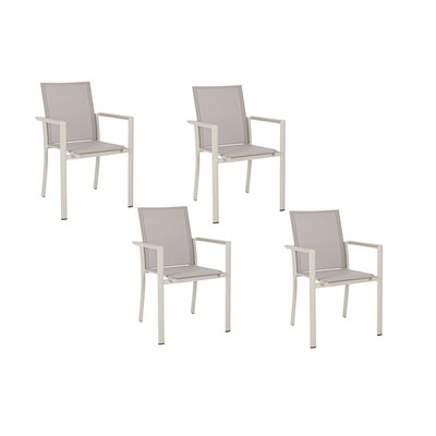Chaises de jardin colorées en aluminium (lot de 4) - CASSIS HELLIN, DEPUIS 1862