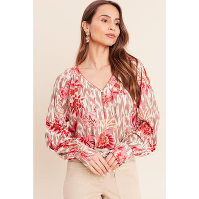 Blouse col v manches longues BREAL