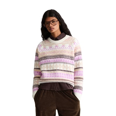 Pull en maille court en un mélange doux d'alpaga, de laine vierge et de viscose MARC O’POLO DENIM