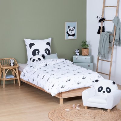 Housse de couette enfant  Panda +  coton 57 fils ATMOSPHERA