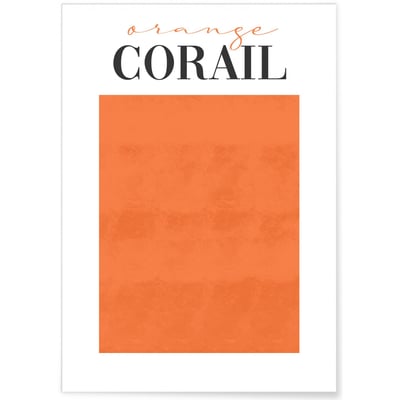 Affiche Orange Corail L'AFFICHERIE