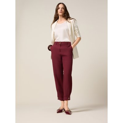 Pantalon baggy réalisé en tissu mélangé lin OLTRE