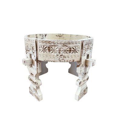 Table basse ronde en bois sculpté Amaya - AMAYA MATHI DESIGN
