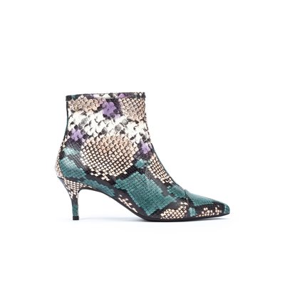 Bottines à talon cuir FONTAINE MARTINELLI
