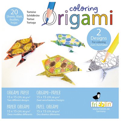 Coloring Origami - Tortue FRIDOLIN
