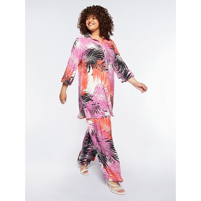 CHEMISIER avec impression feuillage en viscose FIORELLA RUBINO