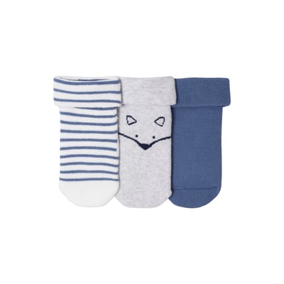 Lot de 3 paires de chaussettes « renard » VERTBAUDET