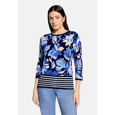 Pull-over en fine maille à imprimé à fleurs BETTY BARCLAY
