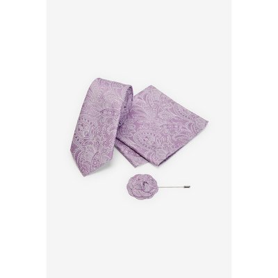 Pochette cravate cachemire et pince à NEXT