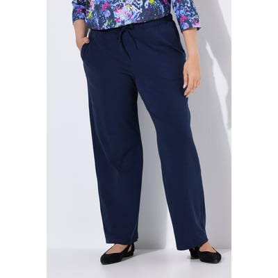Pantalon en jersey avec jambes droites et ULLA POPKEN