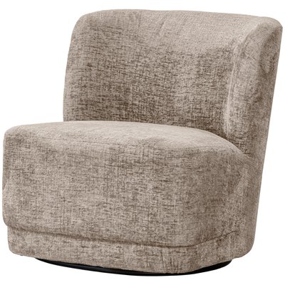 Fauteuil rotatif en velours ATTY WOOOD