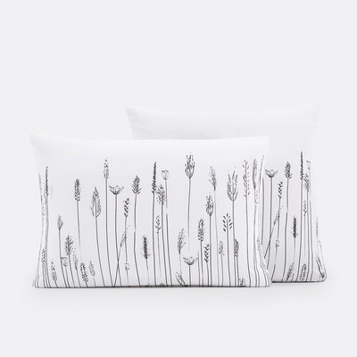 Taie d'oreiller coton, Flore LA REDOUTE INTERIEURS