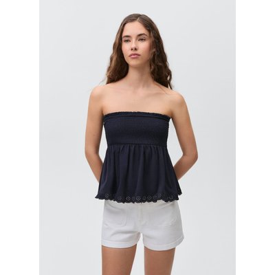 Top froncé volant MANGO TEEN