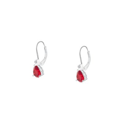 Boucles d'oreilles en argent 925 et oxyde de zirconium CLEOR