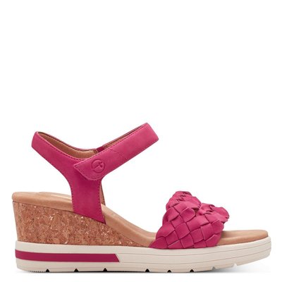 Sandale à talon en cuir TAMARIS