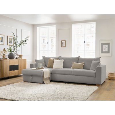 Canapé lit 3 places en tissu bouclette couchage 160x200 cm, AUGUSTIN BOBOCHIC
