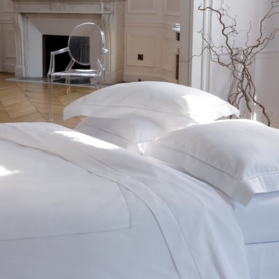 Housse de couette unie en lin métis, Made in France, VENISE ALEXANDRE TURPAULT