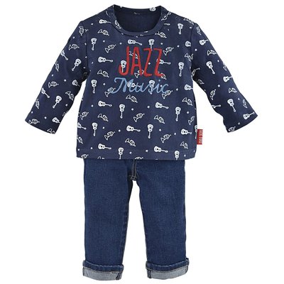 Jean bebe + t-shirt "guitares" SUCRE D'ORGE