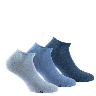 Pack de 3 paires d'invisibles femme en coton jersey KINDY